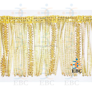 OEM Caterpillar Gold Bullion Wire Fringe Thick and Thin Spirals Wholesale French Bullion Metal Wire Fringes Trimmings - Product Image 3