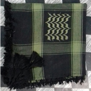 Estilo palestino algodón tejido Keffiyeh multiusos Yashmagh bufanda longitud cuadrada - Product Image 3