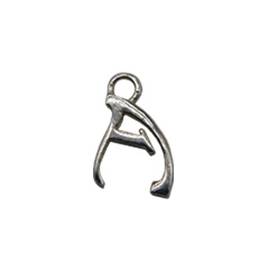 Colgante de Plata de Ley 925 con forma personalizada, letra del alfabeto - Product Image 1