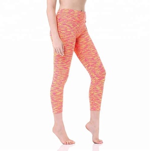 กางเกงเลกกิ้งผ้าย้อมสีกลางสำหรับผู้หญิงกางเกงวิ่งโยคะประสิทธิภาพสูงป้องกันรังสียูวีคุณสมบัติแห้งเร็ว73% โพลีเอสเตอร์27% สแปนเด็กซ์ - Product Image 6