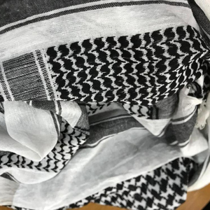 Arafat Jacquard Bufanda Alta Calidad Algodón Puro Cuadrado Táctico Estilo Árabe - Product Image 3