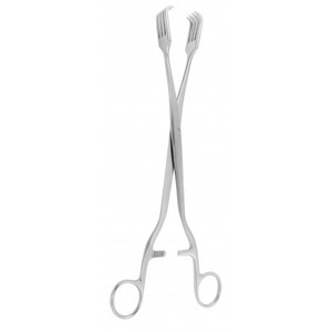 <span class=keywords><strong>Pratt</strong></span> Vulsellum <span class=keywords><strong>Forceps</strong></span> 28 cm instrumen ginekologi kualitas Jerman Mahersi