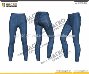 Pantalon de yoga pour femmes en gros Collants multicolores imprimés sur mesure Tissu en maille respirante disponible Tailles XL XXL Vêtements de yoga sans couture - Product Image 2