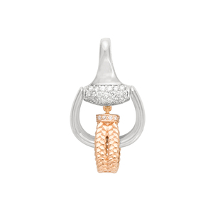 Collection de pendentifs et breloques en diamants de luxe en or blanc et rose - Product Image 1