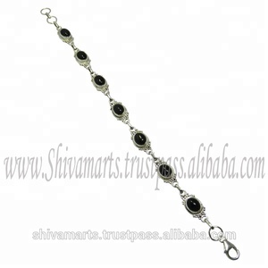 Nueva Pulsera de Plata de Ley 925 Hecha a Mano con Ónice Negro, Amuleto de Piedras Preciosas, Regalos de Aniversario, Proveedor de Joyería de Plata al por Mayor - Product Image 3