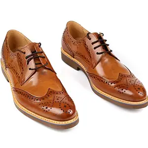 Italy custom hand made brogue oxford leather formal men dress shoes