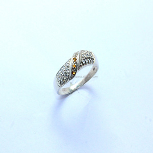 Anillo de Zirconia citrino Natural de Plata de Ley 925, hermoso diseño romántico, joyería profesional, boda, fiesta, mujer - Product Image 2