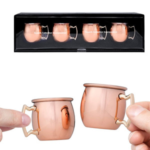 Tazas de cobre de la mula de Moscú, tazas hechas a mano de SCI 100% de cobre puro, Juego de 2 tazas seguras para comida, 16 oz - Product Image 3