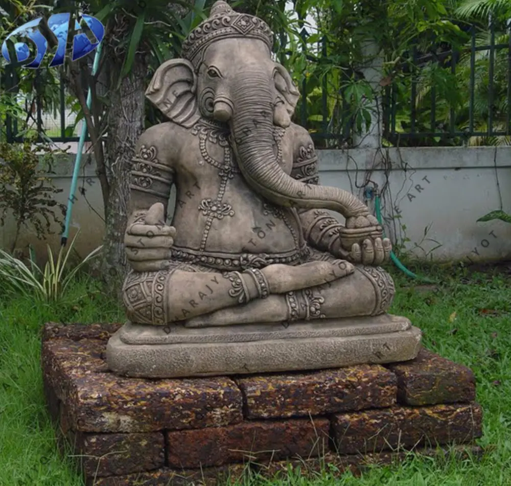 Statue en pierre du dieu indien ganbangladesh, 9 pouces, en vente