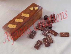 Caja de dominó y dados modelo AC 3516 para regalos de agradecimiento - Product Image 1