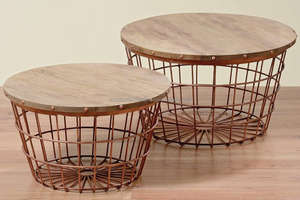 Plateau en fer métallique Table basse pour salon Meubles de maison - Product Image 4