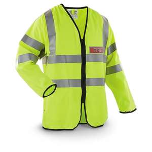 Protección de seguridad vial ropa más popular 120gsm naranja de punto y malla amarilla HI vis long - Product Image 3