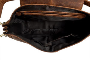 Bolso bandolera de cuero genuino 100% Premium elegante de alta calidad personalizado, bolso de hombro tipo bandolera Vintage para mujer, bolso de viaje tipo mensajero - Product Image 5