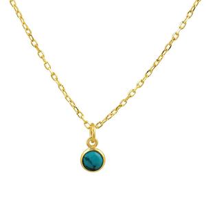 Pendentif en pierre précieuse turquoise en argent sterling 925 plaqué or de haute qualité prêt en stock pas cher prix de gros - Product Image 1