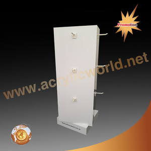 Soporte giratorio para exhibición de joyas, acrílico, con ganchos - Product Image 5