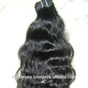 100% cutícula alaigned pelos crudos indios Grado 12A Virgin Remy Wave 100% Extensión. Tejido de cabello humano natural de la India - Product Image 6
