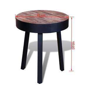 โต๊ะไม้แบบยึดได้สไตล์โมเดิร์นเฟอร์นิเจอร์อุตสาหกรรมโต๊ะข้างเตียงโต๊ะโซฟาโต๊ะกาแฟ - Product Image 3