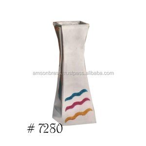 Mini florero de Metal decorativo, decoración del hogar, florero de Metal, florero hecho a mano, mesa decorativa de forma cuadrada - Product Image 1