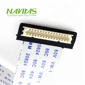 Câble d'assemblage de connecteur FFC LVDS personnalisé Hirose DF9 31 broches - Product Image 2