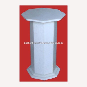Support de Table basse, incrustation de marbre blanc, 5 pièces, joli - Product Image 1