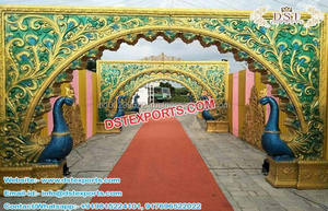 เวทีจัดงานแต่งงานของอินเดีย พระพิฆเนศ เข้าสู่ธีม การตกแต่งงานแต่งงาน ขาตั้ง ตกแต่งงานแต่งงาน - Product Image 3