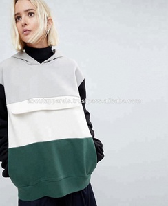 Women Fashion Long Sleeve Hoodie Dress Pullover, Color Block Sweat Top With Sleeves Breathable Hoodie AA 1866 - Product Image 3