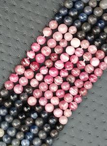 แท้สวย1สาระไมโครรอบธรรมชาติหลายพลอยพลอยลูกปัดเรียบทำสร้อยคอทำด้วยมือ - Product Image 2