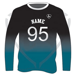 Maillot de basketball personnalisé pour homme, rouge, manches longues, impression par sublimation, évacuation de l'humidité, col rond, manches complètes, vêtements d'équipe pour adultes - Product Image 5