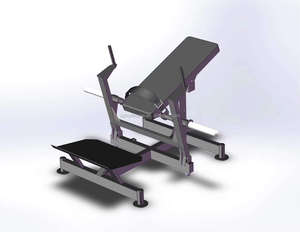 Commercial Fitness Plate Loaded Hip <strong>Thrust</strong> <strong>Machine</strong>/hip Thruster/Glute Bridge <strong>Machine</strong> - Product Image 2