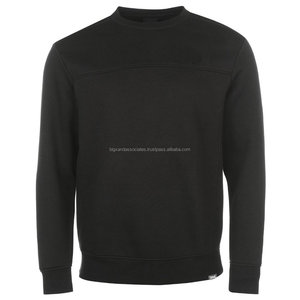 Fabricante al por mayor personalizado de los hombres 100% de algodón de manga larga de cuello redondo sudaderas Anti-Shrink Puff estilo liso teñido de invierno - Product Image 5