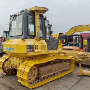 Б/у мини-бульдозер Komatsu D40p, бульдозер, поддержанный состояние, мини-гусеничный бульдозер komatsu D40P