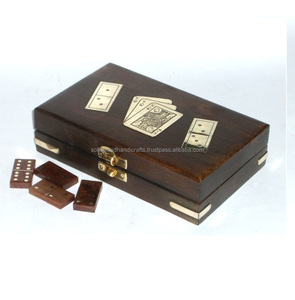 De Madera dominó/juego de dados/ejerciendo/tarjetas de juegos tradicionales - Product Image 2