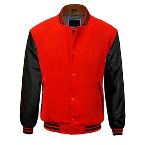 2025 Hot Trending Puños acanalados y cuello Letterman Varsity Chaquetas Precio bajo Chaqueta de invierno de béisbol de manga de cuero transpirable - Product Image 4