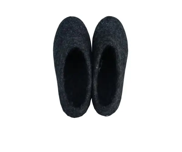 felt handmade shoes with leather sole / Felt shoes / handmade shoes winter boot nepal Wholesale Handcrafted Eco-friendly Felt