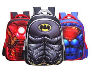New design 3d cartoon innovation kids comic backpack book bag school bags