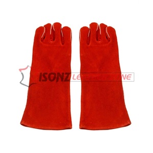 Gants de soudage TIG en cuir véritable résistants à la chaleur et anti-chocs/anti-dérapants - Product Image 5