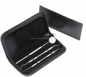 Kit de détartrage dentaire acier inoxydable, kit médical de haute qualité pour hygiène dentaire, ensemble de nettoyage des dents, 5 pièces - Product Image 2