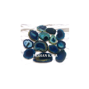 Natural Blue <b>Agate</b> Slice <b>Coaster</b> for Cup - Product Image 1