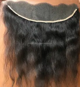 Hair Lace Frontal Virgin temple human Hair, Deep Wave 3 Bundles With Closure,360 Pre Plucked 13 x 6 Lace Frontal With Bundles
