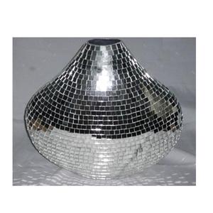 Mosaico de vidrio de alta calidad en florero de hierro puede estar en cualquier color Navidad decoración del hogar jarrones de mosaico de vidrio - Product Image 4