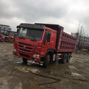 Camion à benne basculante Sinotruk Howo 10 pneus Capacité de sable 50t Euro 2 Emission 6x4 8x4 Diesel Manuel utilisé Options gauche droite - Product Image 1