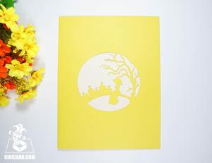 Joyeux Halloween 3D fait à la main squelette Couple carte pop-up papier carte de voeux avec thème d'amour pour merci artisanat - Product Image 6