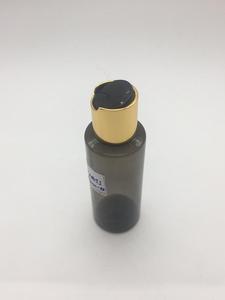 ขวดเครื่องสำอางพลาสติก PET สีดำใสขนาด100มล. รูปทรงกระบอกขวด PET พร้อมฝาปิดแบบพลิก - Product Image 4