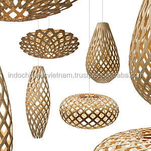 Lámpara colgante moderna hecha de bambú natural, venta al por mayor, de Vietnam - Product Image 3