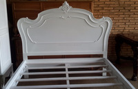Cadre de lit en bois d'acajou massif de Style Louis XV français pour la maison hôtel Villa appartement Antique sculpté meubles de chambre à coucher de taille royale