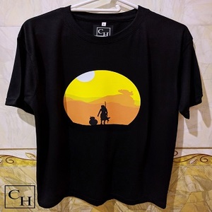 เสื้อยืดผู้ชายไซส์ใหญ่พิเศษพิมพ์ลายโลโก้ด้านหน้า - Product Image 3