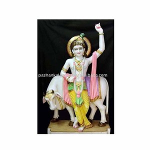 Lord Krishna Marble Beautiful <b>Statue</b> - Product Image 1
