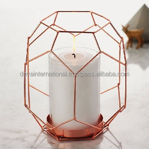 เชิงเทียนแก้วและโลหะ เชิงเทียนโลหะสีเงิน เชิงเทียนโลหะสำหรับงานปาร์ตี้ - Product Image 4