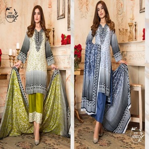 ชุดสนามหญ้าพิมพ์ลายปากีสถาน/ชุดปัญจาบพิมพ์ลาย salwar kameez/ladymade ชุดใน Lahore - Product Image 3