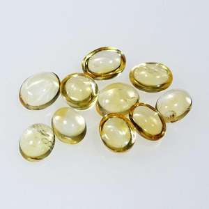 อัญมณีทรงวงรีทรงวงรีสีเหลืองซิทรีนจากธรรมชาติทำด้วยมืออัญมณีหลวมสำหรับทำเครื่องประดับขายส่ง - Product Image 2